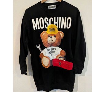 Moschino Teddy Bear Graphic Sweatshirt Designer Streetwear